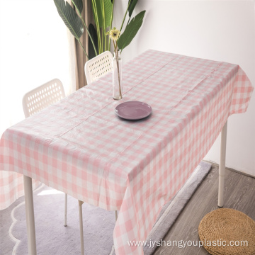 printed peva tablecloth with flannel back for party
